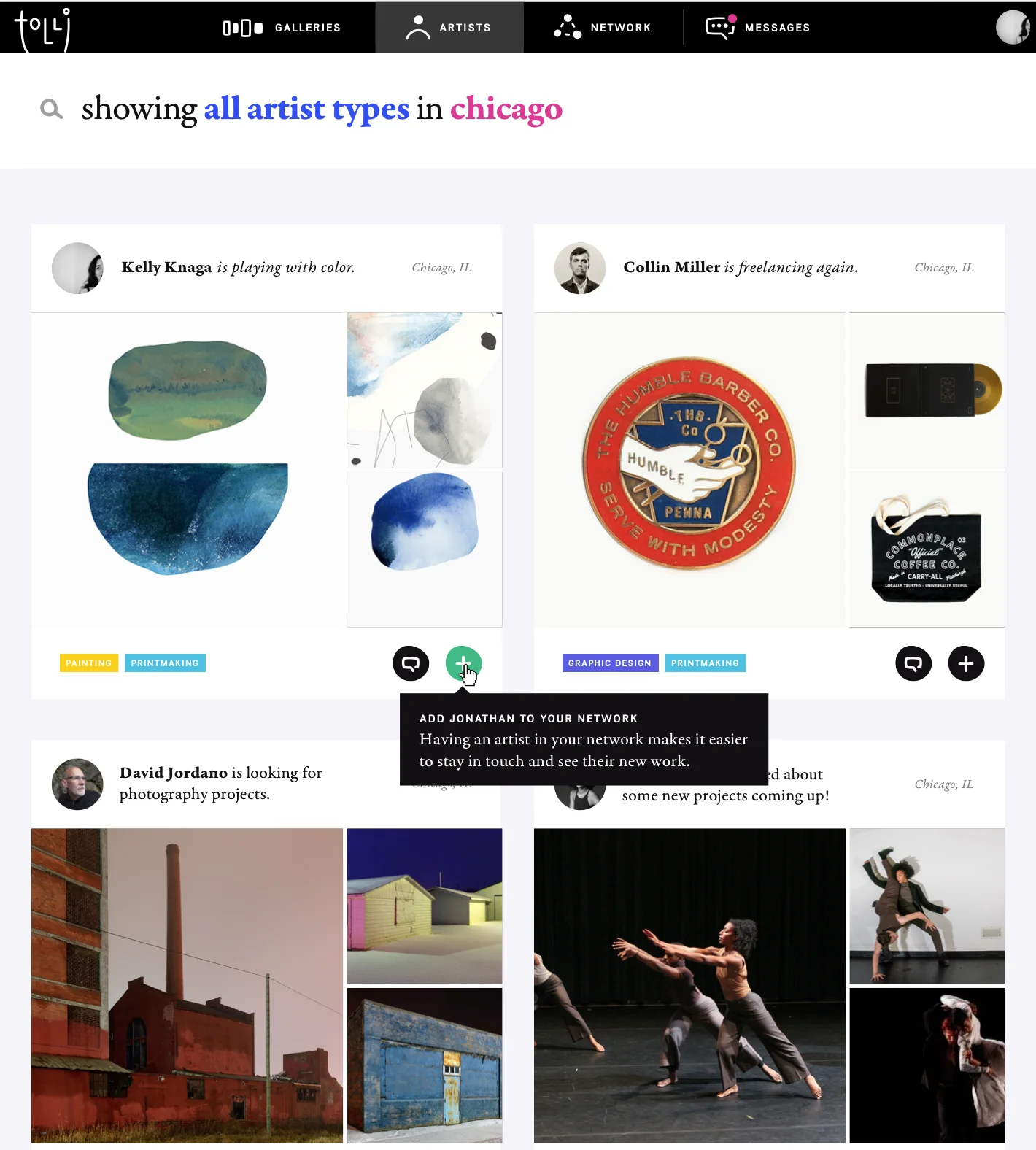 Tolli website screenshot